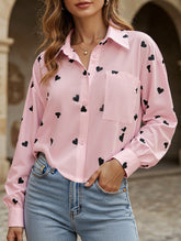 Heart Print Personalized Shirt Top