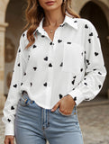 Heart Print Personalized Shirt Top