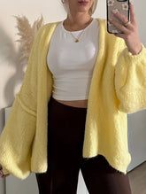 Lazy style outerwear loose cardigan