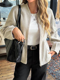 Casual long-sleeved vest jacket
