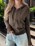 Casual woolen long-sleeved sweater