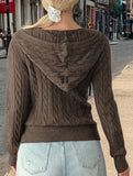 Casual woolen long-sleeved sweater