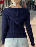 Casual woolen long-sleeved sweater