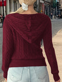 Casual woolen long-sleeved sweater