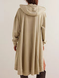 mid-length loose pullover sweatshirt