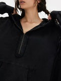 mid-length loose pullover sweatshirt