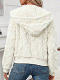Simple zipper stand collar loose jacket