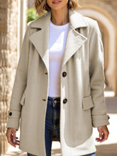 Casual loose lapel fake pocket cardigan