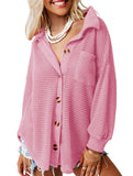 Solid color long-sleeved open-cardigan sweater