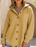 Solid color long-sleeved open-cardigan sweater