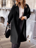 Casual suit collar long coat