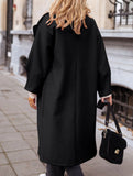 Casual suit collar long coat