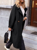 Casual suit collar long coat