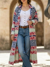 Lapel Long Single-Breasted Cardigan Shirt