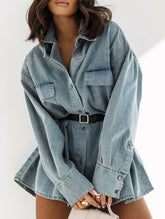 Vintage loose denim shirt