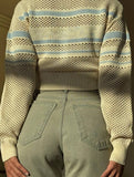 Casual hollow long-sleeved sweater