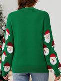 Casual Santa Jacquard Cardigan Sweater