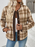 Retro-style high-end plaid cardigan