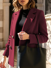 Stylish double-breasted suit jacket