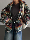 Stylish double-sided fleece zip-up cardigan
