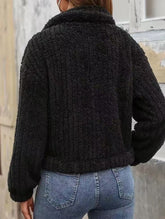 Casual Women's Collared Button-Up Cardigan