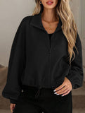 High-neck zip-up loose baseball jacket