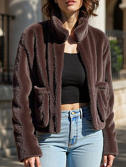 Fashionable retro sweater coat