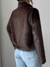 Fashionable retro sweater coat