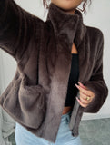 Fashionable retro sweater coat