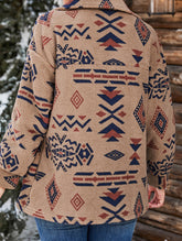 Retro collared long-sleeved jacket