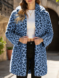 Stylish loose leopard print coat