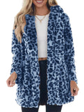 Stylish loose leopard print coat