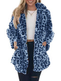 Stylish loose leopard print coat