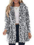 Stylish loose leopard print coat