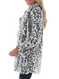 Stylish loose leopard print coat
