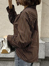 Versatile plaid long-sleeved shirt