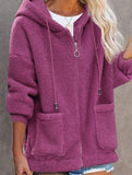Zipper cardigan loose top women's coat