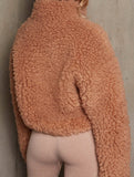 Stylish Short Plush Cardigan