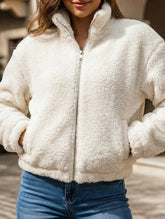 Stylish Short Plush Cardigan