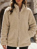 Warm and cozy turtleneck coat
