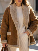 Retro shearling jacket