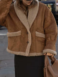 Retro shearling jacket