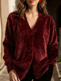 Casual loose knitted cardigan