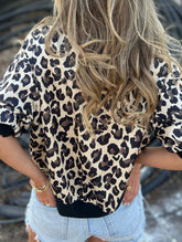 V-neck button-down cardigan