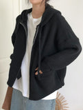 Retro-style relaxed knit cardigan