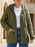Retro-style relaxed knit cardigan