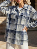 Collared button-down plaid casual woolen shirt_CWOCAL01573