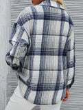 Collared button-down plaid casual woolen shirt_CWOCAL01573