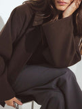 Solid Lapel Button Wool Blend Belt Coat_CWOCAL01727