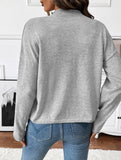 Solid Color Button Knit Cardigan Sweater_CWOCAL01739